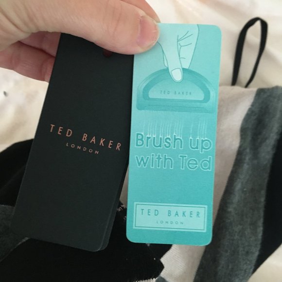 Ted Baker Caligo Striped Detail Bodycon Dress size 1 nwt - Picture 9 of 11